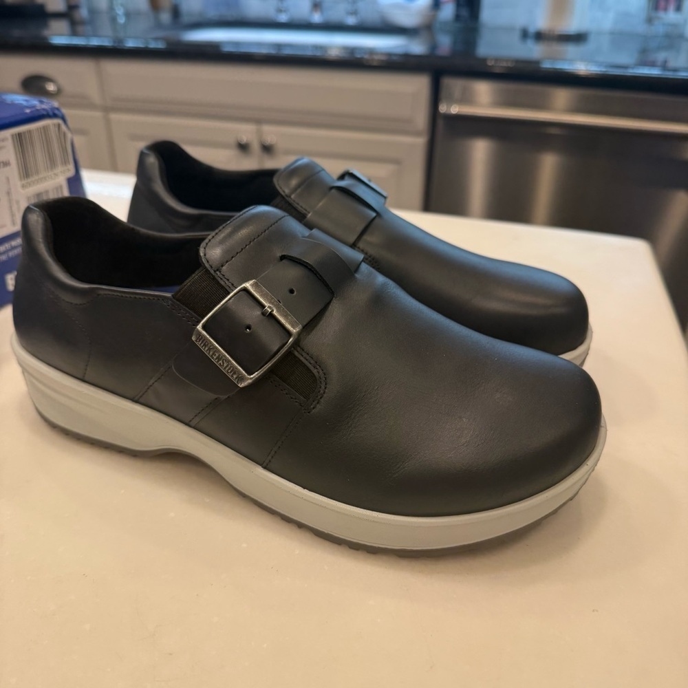 Birkenstock Caris Pro Unisex Clogs Shoes Navy Blue US Sz Wms 9 Men’s 7 EU 40 NIB - Picture 3 of 9